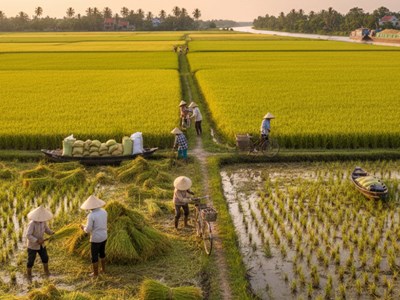 Giá lúa gạo ngày 15.9.2025: Ổn định nội địa, khó khăn xuất khẩu