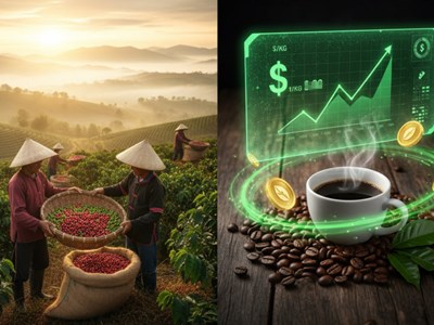 Giá cà phê hôm nay 23.9.2025: Trong nước ổn định, thế giới tăng mạnh