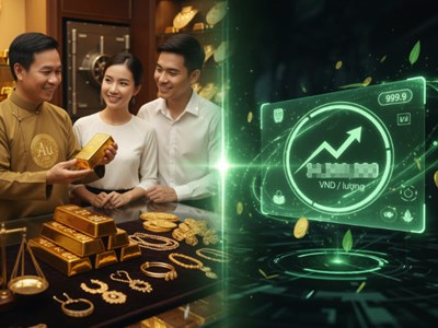 Giá vàng 23.9.2025: Thế giới lập đỉnh, trong nước tăng vọt