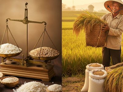 Giá lúa gạo hôm nay 1.10: áp lực cạnh tranh xuất khẩu