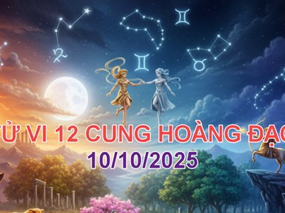 Tử vi 12 cung hoàng đạo 10.10: Song Ngư rực sáng, Bạch Dương cần lùi lại
