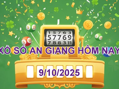 XSAG 9.10 | Trực tiếp kết quả xổ số An Giang hôm nay thứ 5