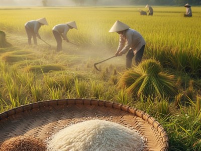 Giá lúa gạo hôm nay 10.10: Thị trường giữ nhịp, gạo 100% tấm tăng nhẹ