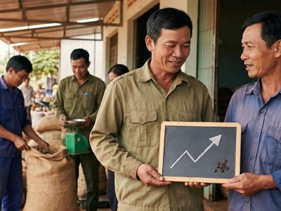 Giá cà phê hôm nay 6.12: Bật tăng sau loạt phiên giảm sâu