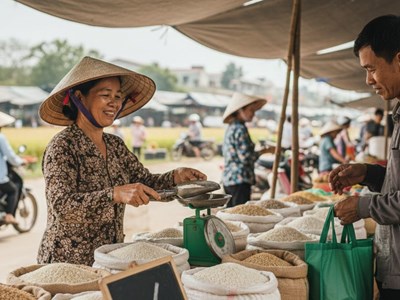 Giá lúa gạo hôm nay 8.12: Nội địa cân bằng, xuất khẩu giảm tốc