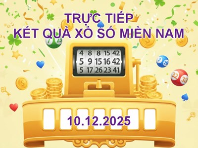 XSMN 10.12 | Trực tiếp kết quả xổ số miền Nam hôm nay thứ 4