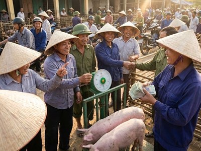 Giá heo hơi hôm nay 14.12: Neo cao 60.000–64.000 đồng/kg