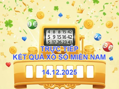 XSMN 14.12 | Trực tiếp kết quả xổ số miền Nam hôm nay Chủ nhật