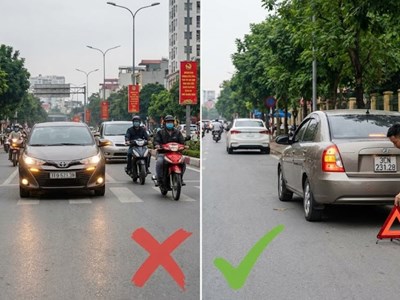 Hướng dẫn bật đèn khẩn cấp đúng cách để tránh rối loạn giao thông