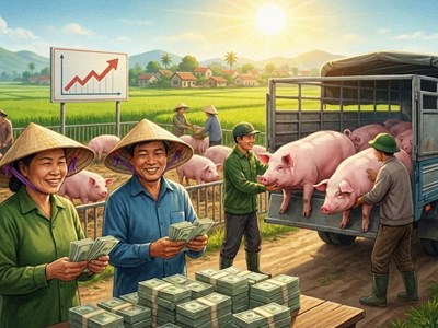 Giá heo hơi hôm nay 20.12: Miền Bắc dẫn đầu đạt 67.000 đồng/kg