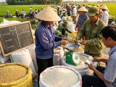 Giá lúa gạo hôm nay 20.12: Ổn định, giao dịch chậm