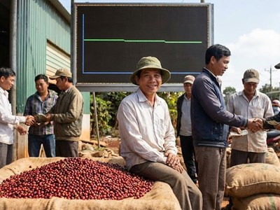 Giá cà phê hôm nay 22.12: Giằng co vùng 90.000 đồng/kg