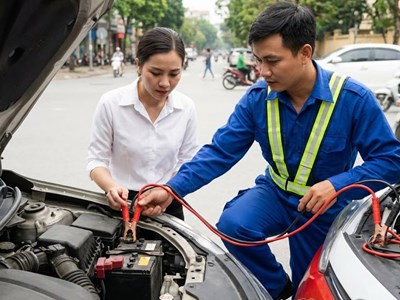 Hướng dẫn kích bình ô tô an toàn, ai cũng nên biết