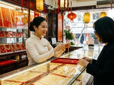 Giá vàng hôm nay 6.1: Vàng miếng bật tăng mạnh, nhẫn neo cao