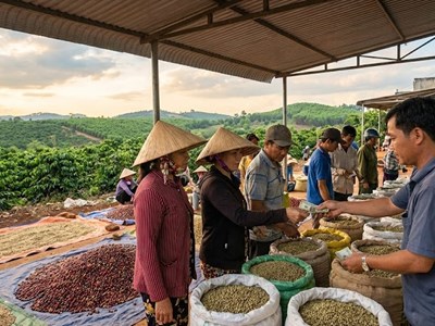 Giá cà phê hôm nay 12.1.2026 giảm nhẹ