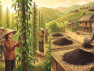 Giá hồ tiêu hôm nay 13.1: Neo cao, thị trường đi ngang