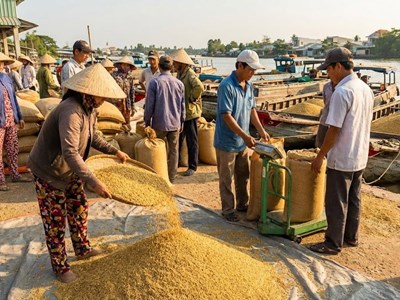 Giá lúa gạo hôm nay 16.1: Ổn định trên diện rộng