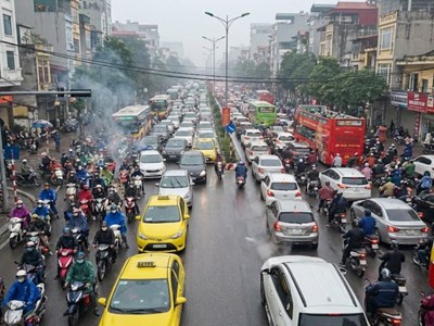 Giao thông Hà Nội sáng 27.1: Vành đai 2, Trường Chinh “đứng xe”