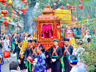 Lễ hội Triều Khúc và điệu múa “con đĩ đánh bồng” độc nhất Hà Nội