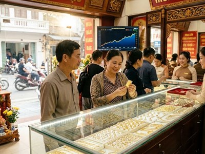 Giá vàng hôm nay 28.2: Thế giới tăng vọt lên 5.279 USD/ounce