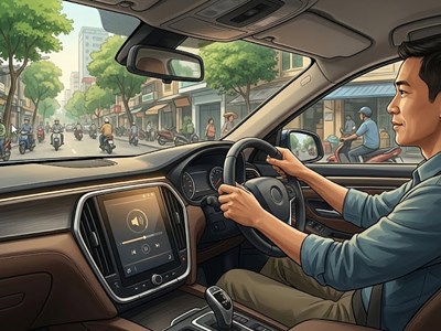 Nghe nhạc trên ô tô có bị phạt? Mức xử phạt mới nhất 2026