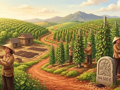 Giá hồ tiêu hôm nay 10.3: Đi ngang, cao nhất 146.500 đồng/kg