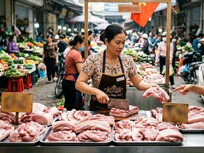 Giá heo hơi hôm nay 12.3: Nhiều địa phương tiếp tục đi ngang