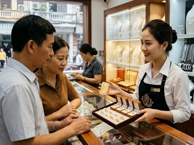 Giá vàng hôm nay 12.3: SJC tăng mạnh dù thế giới điều chỉnh