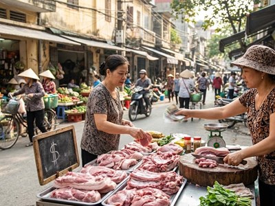 Giá heo hơi hôm nay 14.3: Dao động 60.000 - 68.000 đồng/kg