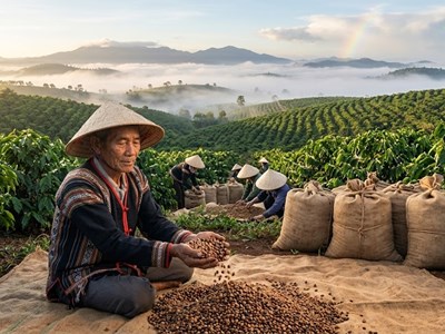 Giá cà phê hôm nay 16.3: Ổn định sau cú giảm mạnh