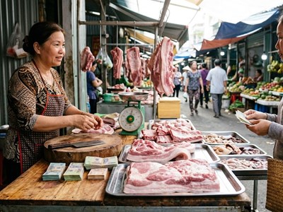 Giá heo hơi hôm nay 26.3: Phân hóa mạnh, miền Bắc thấp nhất 63.000