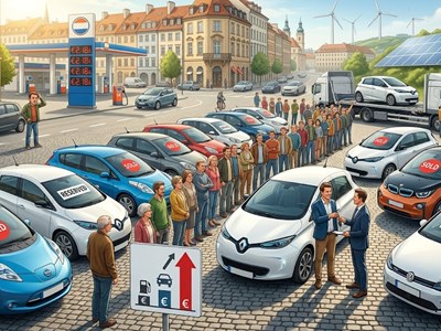 Người châu Âu đổ xô mua xe điện cũ giữa cơn sốt nhiên liệu