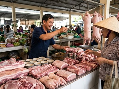 Giá heo hơi hôm nay 31.3: Xuất hiện mức thấp 61.000 đồng/kg