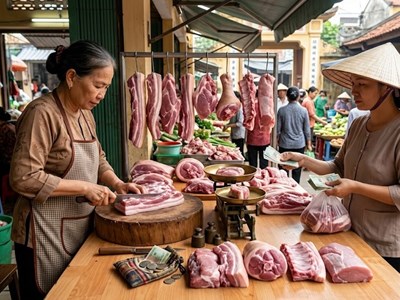Giá heo hơi hôm nay 2.4: Đồng loạt đi xuống, mất mốc cao