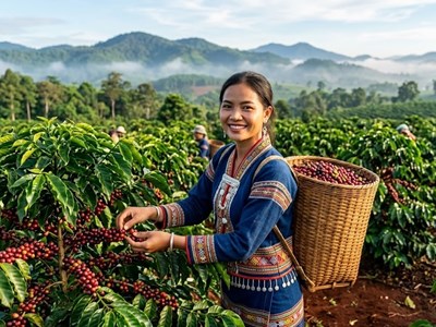 Giá cà phê hôm nay 7.4: Mất đà tăng, thị trường điều chỉnh nhẹ