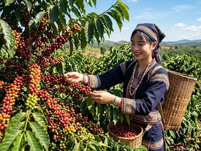 Giá cà phê hôm nay 21.4: Tăng nhẹ 300 đồng/kg, tín hiệu tích cực