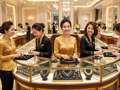 Giá vàng hôm nay 22.4: Vàng trong nước lao dốc theo đà thế giới