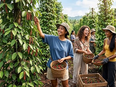 Giá hồ tiêu hôm nay 24.4: lao dốc cục bộ, thị trường phân hóa mạnh