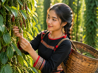Giá hồ tiêu hôm nay 30.4: Gia Lai tăng nhẹ, thị trường đi ngang