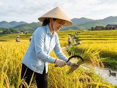 Giá lúa gạo hôm nay 23.5: Gạo xuất khẩu tiếp tục giữ đỉnh