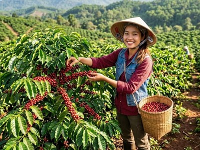 Giá cà phê hôm nay 21.7.2026: Nhiều nơi lên 98.000 đồng/kg