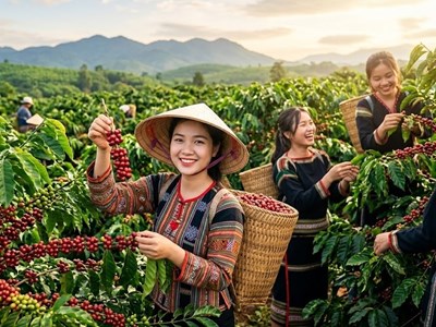 Giá cà phê hôm nay 29.7.2026 tăng tiếp, cao nhất 96.600 đồng/kg