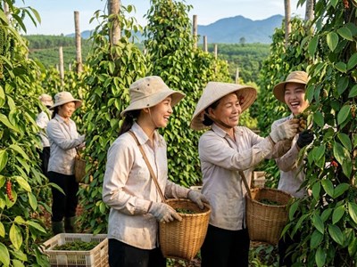 Giá hồ tiêu hôm nay 1.8.2026 trong nước ổn định, thị trường chờ lực đẩy mới