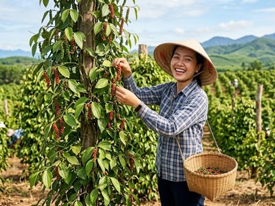 Giá hồ tiêu hôm nay 3.8.2026: Đi ngang, cao nhất 141.000 đồng/kg