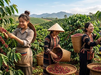 Giá cà phê hôm nay 11.8.2026 đồng loạt tăng, thị trường lấy lại sắc xanh