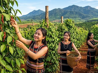 Giá hồ tiêu hôm nay 12.8 quay đầu giảm, thị trường mất nhịp hồi phục