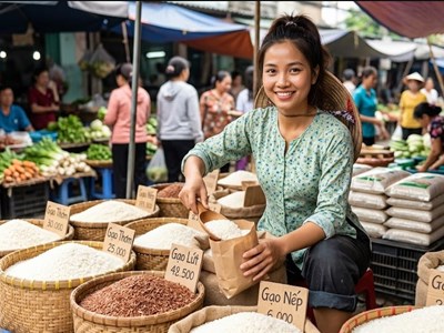 Giá lúa gạo hôm nay 29.8.2026: Gạo nguyên liệu tiếp tục lao dốc