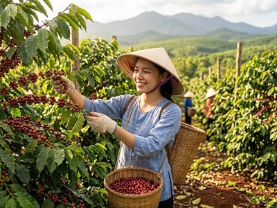 Giá cà phê hôm nay 10.9.2026 tiến gần lại mốc 100.000 đồng/kg