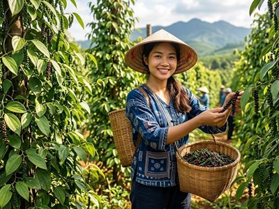 Giá tiêu hôm nay 9.9 tăng mạnh ở tất cả vùng trọng điểm