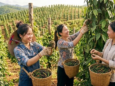 Giá hồ tiêu hôm nay 17.9.2026 giữ vùng cao 137.000–141.000 đồng/kg